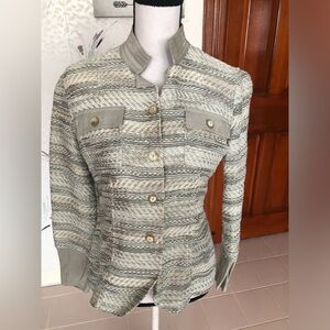 Vintage Armani Collezione cotton blend tweed jacket